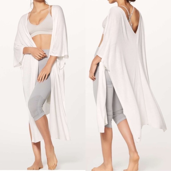lululemon athletica Jackets & Blazers - Lululemon Heart‎ Opener Meditation Cloak (Taryn Toomey Collection) in White OS